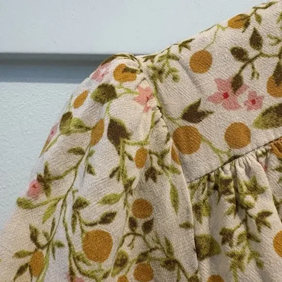 Urban Outfitters M Bloom Dainty Smocked‎ Minidress Sundress Feminine Low Cut - Picture 10 of 16